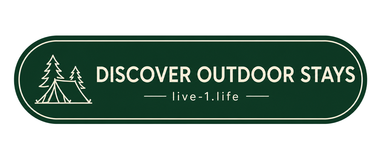Discover outdoor stays on live 1 life